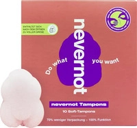 nevernot Tampons Soft-Tampons, Normal, fadenlos, aus Schaumstoff, 10 St&uuml;ck