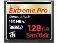 SanDisk CompactFlash-Card Extreme Pro, 128 GB, Übertragung bis 160 MB/s, UDMA-7