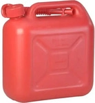 H&uuml;nersdorff Benzinkanister Standard 812873, 10 Liter, mit Auslaufrohr, rot, aus