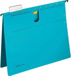 Leitz H&auml;ngehefter 1984-00-35, Alpha, A4, kaufm&auml;nnische Heftung, blau, Karton, 25