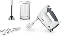 Bosch Handmixer ErgoMixx MFQ37470, wei&szlig;, 5 Geschwindigkeiten, mit Knethaken,