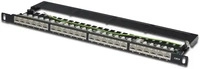Digitus Patchpanel DN-91624S-SL-SH, Cat 6, 19 Zoll, 0,5HE, schwarz, geschirmt, mit 24