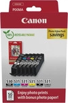 Canon Tinte PGI-530PGBK + CLI-531 BK, C, M, Y, GY, 6117C004, 18,5ml + 5x 8,2ml, inkl.