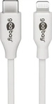 Goobay Ladekabel 39446, wei&szlig;, 1m, USB-C auf Apple Lightning, 87W Schnellladekabel