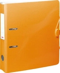 Brunnen Ordner 102043740 Wave, PP, A4, 7cm, Kunststoffordner, mit Innentasche, orange