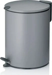 Kela M&uuml;lleimer Mats, 23700, hellgrau, Kosmetikeimer aus Metall, 5 Liter