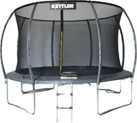 KETTLER Trampolin Jump 365, outdoor, &Oslash; 365cm, grau, mit Leiter und Netz, bis...