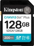 Kingston SD-Karte Canvas Go! Plus SDG4/128GB, 128GB, bis 200 MB/s, SDXC, mit V30 und