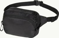 Jack-Wolfskin Bauchtasche Wandermood Hipbag, aus Polyamid, schwarz, 1,5 Liter, Breite