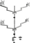 LogiLink Monitorhalterung BP0211, f&uuml;r 4 Displays, VESA TFT, Tisch-Befestigung