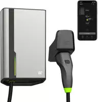 Green-Cell Wallbox EVGC021, HabuDen, grau, 22 kW / 32A / 400V, Typ 2, App-f&auml;hig,