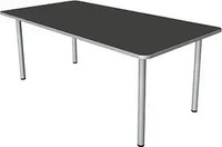 Kerkmann Schreibtisch Prime 11040913, anthrazit / silber, 200 x 75 x 100 cm