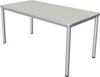 Kerkmann Schreibtisch Prime 11040611, lichtgrau / silber, 160 x 75 x 80 cm