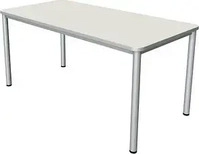 Kerkmann Schreibtisch Prime 11040610, wei&szlig; / silber, 160 x 75 x 80 cm