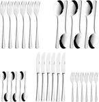 Esmeyer Besteck-Set Stockholm 204-081, Edelstahl 18/10, f&uuml;r 6 Personen, silber