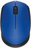 Logitech Maus M171 Wireless Mouse, 3 Tasten, 1000 dpi, blau / schwarz