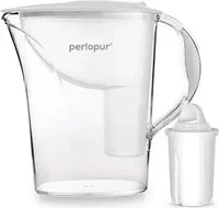 PearlCo Wasserfilter-Kanne Standard, 2,4 Liter, aus Kunststoff, wei&szlig;, inkl. 1