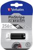 Verbatim USB-Stick PinStripe, 256 GB, bis 30 MB/s, USB 3.0 Superspeed