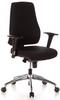 hJh-OFFICE PRO-TEC 200 Bürostuhl, Stoff schwarz, mit Armlehnen, 608000
