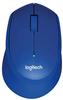 Logitech Maus M330 Silent Plus Wireless Mouse, 3 Tasten, 1000 dpi, blau