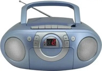 Soundmaster Radio SCD5100BL Boombox, CD, Kassettendeck, Stereo, blau