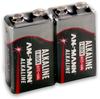 Ansmann Batterien Alkaline Red, 9V Block, E-Block, 6LR61, 2 Stück
