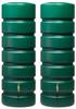 Garantia Regentonne Gartentank-Set Classico, 1300 Liter, rund, grün, mit