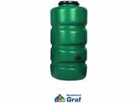Garantia Regentonne Gartentank, 750 Liter, rund, dunkelgrün, mit Deckel
