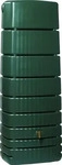 4rain Slim Wandtank, 650 Liter, eckig, dunkelgr&uuml;n, mit Auslaufhahn