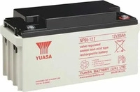 Yuasa AGM-Batterie NP65-12I, 12 V, 65 Ah, M6 Anschluss, mit VdS-Zulassung