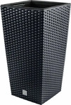 Prosperplast Rato Square &Uuml;bertopf, wei&szlig;, 27 x 50 x 27 cm, aus Kunststoff, f&uuml;r