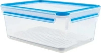 Emsa Frischhaltedose Clip&Close 512888, aus Kunststoff, 3,7 Liter, mit Abtropfgitter,