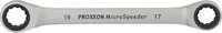 Proxxon Ringschl&uuml;ssel Doppelring-MicroSpeeder, Doppel-Ratschenringschl&uuml;ssel, 17 x