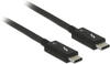 DeLock USB-Kabel Thunderbolt 3, USB 3.1, 0,5 m, Anschlusskabel, USB-C / USB-C