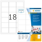 Herma Movables 10302 Etiketten wei&szlig; 63.5 x 46.6mm, 1800 St&uuml;ck