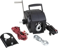 G&uuml;de Seilwinde 1200/ 12 Volt, 55127, 12V/manuell, 1800kg max. Zugkraft, Stahlseil 9m