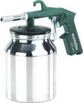 Metabo Sandstrahlpistole SSP 1000, mit Beh&auml;lter, bis 0,8 mm K&ouml;rnung, Druckluft,