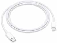 Apple Ladekabel MK0X2ZM/A, weiß, USB C auf Apple Lightning, BULK, 1m