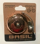 Basil Fahrradklingel Portland, ros&eacute;, Glocke, Retrodesign, links, Kupfer