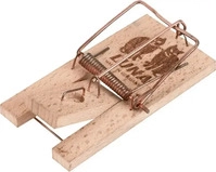 Kerbl Mausefalle MouseStop Classic Luna 299602, Schlagfalle aus Holz, 2 St&uuml;ck
