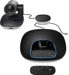 Logitech Videokonferenzsystem GROUP, inkl. Freisprecheinrichtung, Hub, Kamera, 4