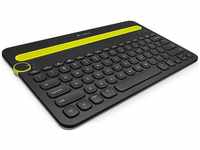 Logitech Tastatur Multi-Device K480, für Tablet-PC, mit Bluetooth, schwarz