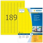 Herma Universaletiketten 4237, Special, gelb, 25,4 x 10mm, 100 Blatt, 18.900 St&uuml;ck