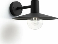 Philips Wandleuchte Skua, aus Aluminium, f&uuml;r au&szlig;en (IP44), 230 V, schwarz, mit