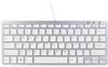 R-Go Tastatur Compact Break Keyboard, RGOCODEWDBL, kompakt, flaches Design, USB,