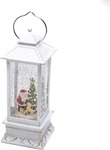 Konstsmide Weihnachtsdeko 4364-200, Weihnachtsmann mit Hund, Schneelaterne mit...