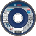 Bosch F&auml;cherschleifscheibe PRO X571, &Oslash;115mm, K&ouml;rnung 60, gerade, X-Lock f&uuml;r