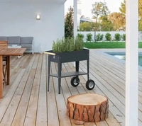 Herstera Hochbeet Barcelona HG08933901, aus Stahl, 75x35x80cm, 47 Liter,...