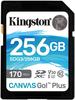 Kingston SD-Karte Canvas Go! Plus, 256 GB, bis 170 MB/s, U3 / UHS-I, SDXC