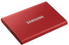 Samsung Festplatte Portable SSD T7, 1,8 Zoll, extern, USB 3.1, rot, 1TB SSD